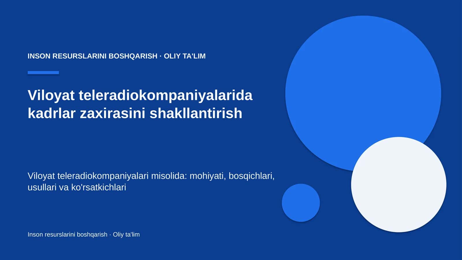 viloyat teleradiokompaniyalarida kadrlar zaxirasini shakllantirish 9230