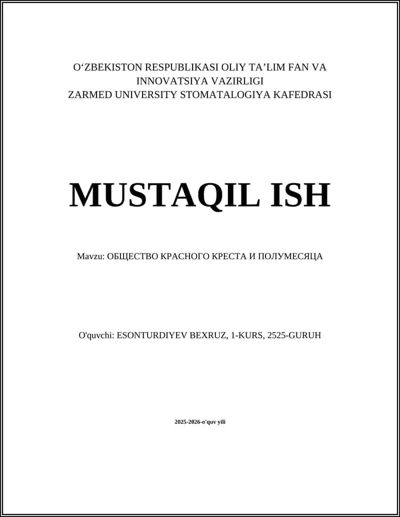 Qizil Xoch va Qizil Yarim Oy Jamiyatining Tarixi