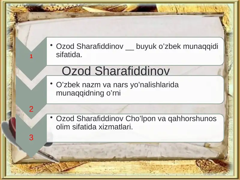 Adabiyotlarro’yxati