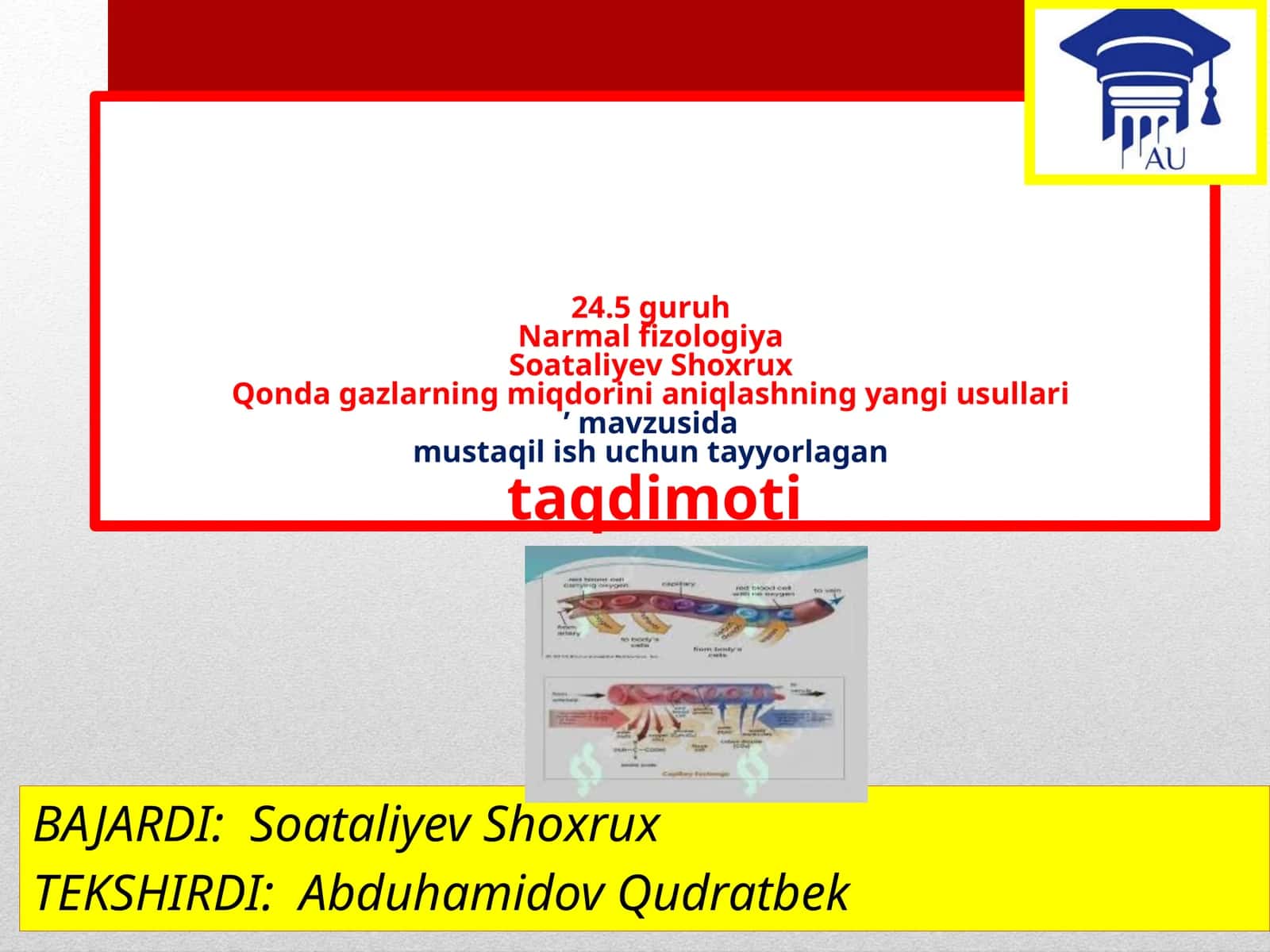 Qondagi gazlarning miqdorini aniqlashning yangi usullari