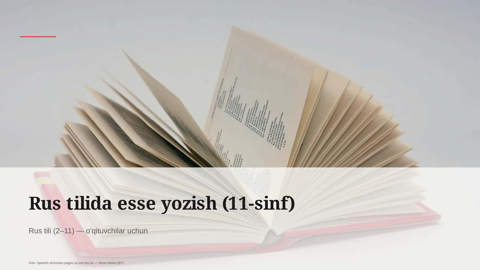 Rus tilida esse yozish (11-sinf)