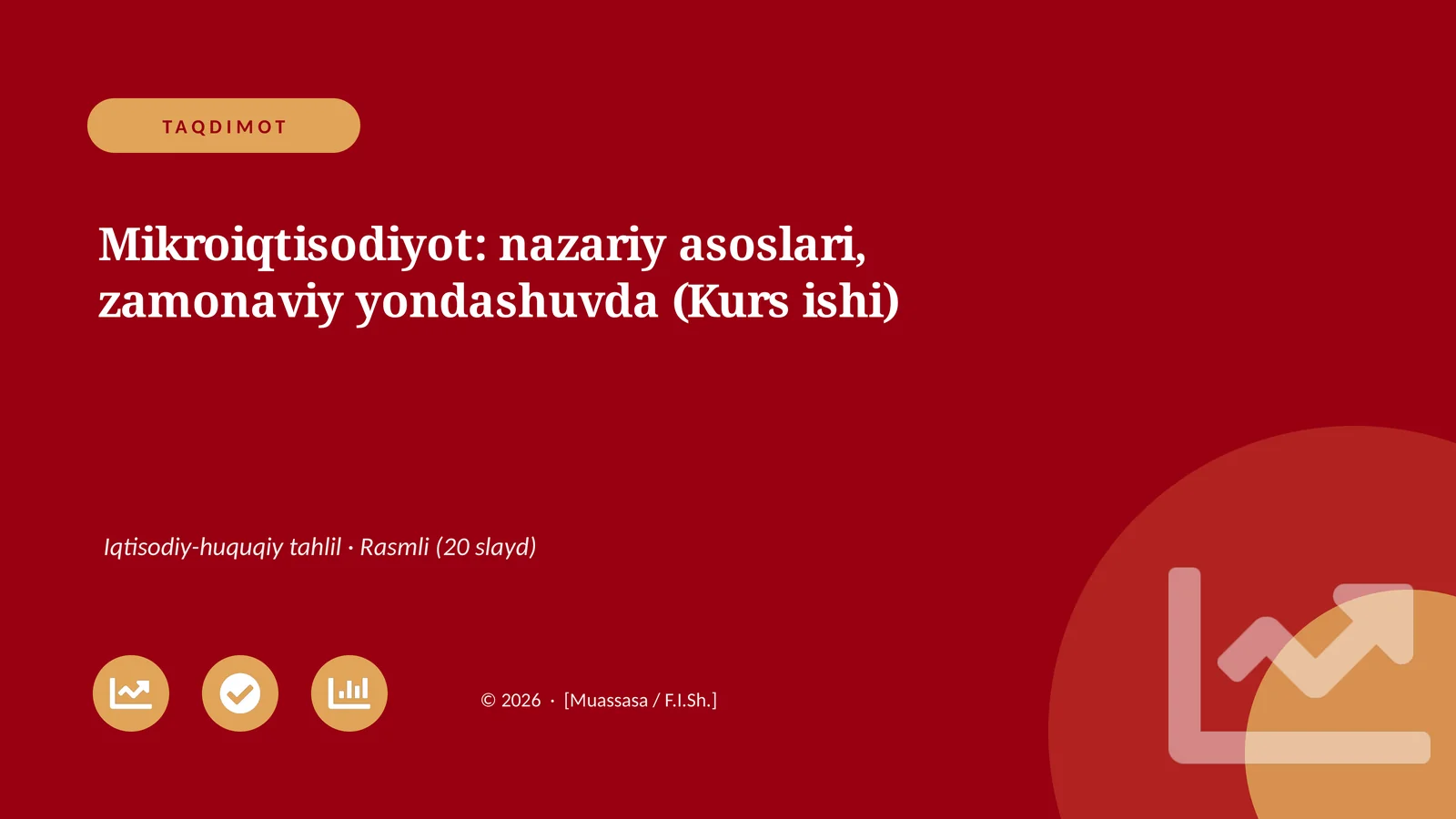 Mikroiqtisodiyot: nazariy asoslari, zamonaviy yondashuvda (Kurs ishi)