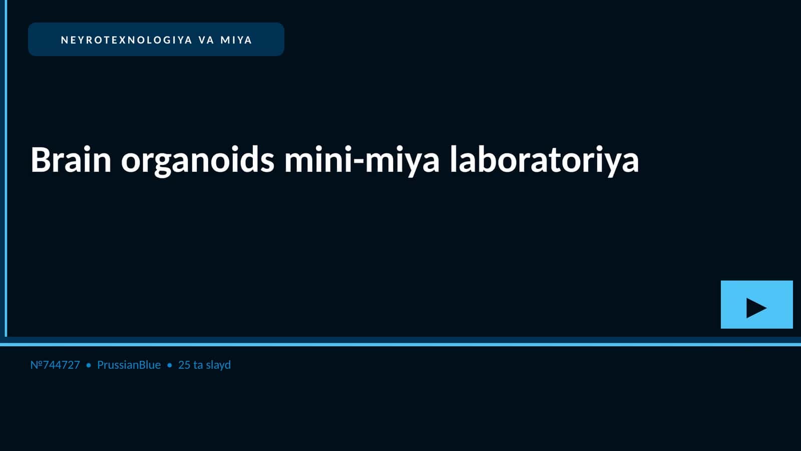 Brain organoids mini-miya laboratoriya