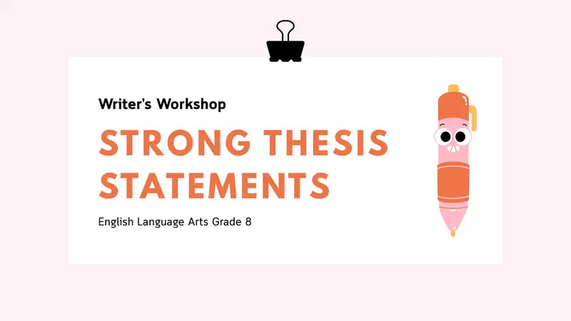 STRONG THESIS STATEMENTS