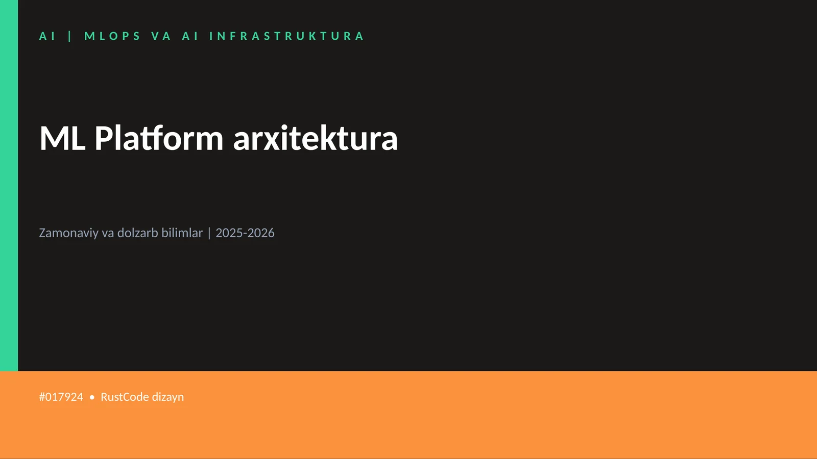ML Platform arxitektura