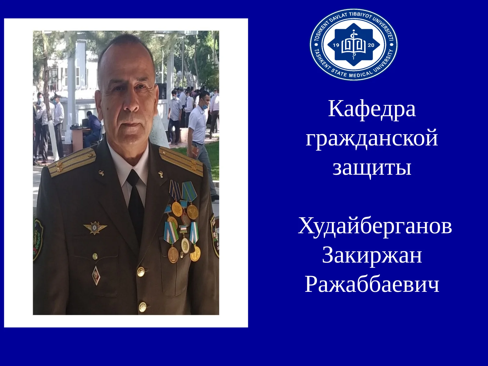 Hayot faoliyati xavfsizligi. fuqarolar muxofazasi