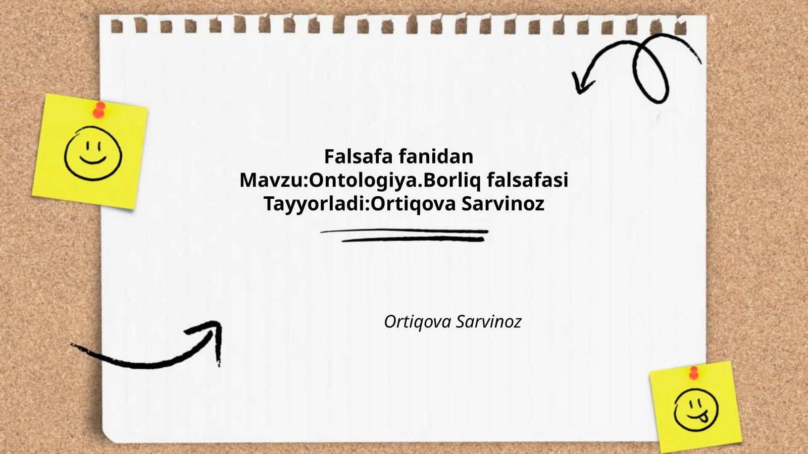 Ontologiya.Borliq falsafasi