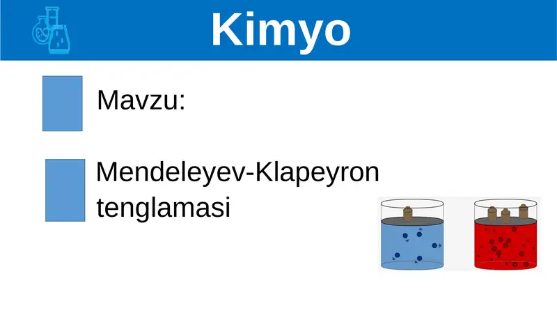 Mendeleyev-Klapeyron tenglamasi