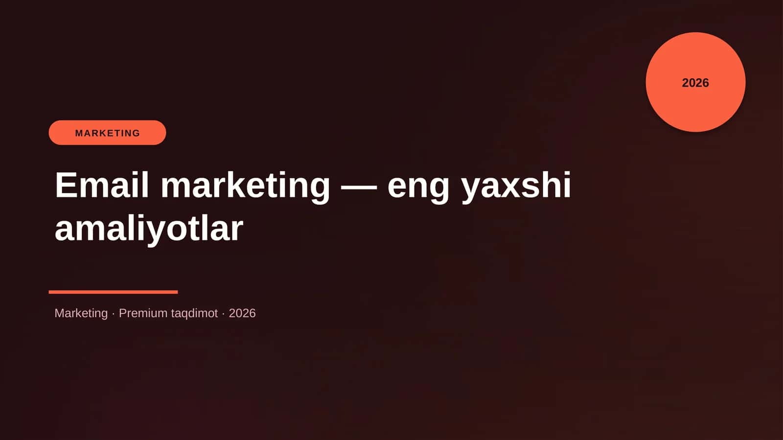 Email marketing — eng yaxshi amaliyotlar