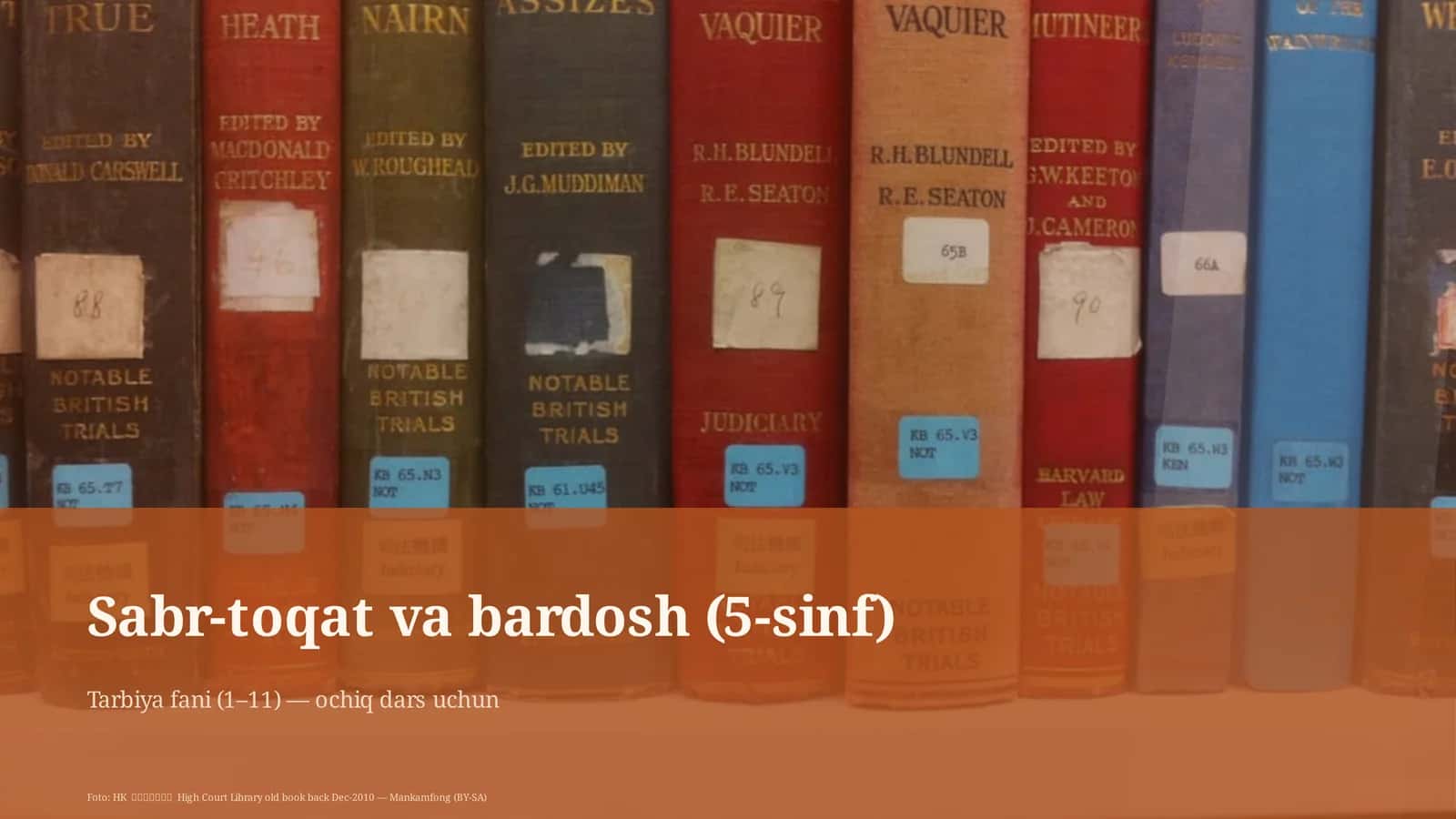 Sabr-toqat va bardosh (5-sinf)