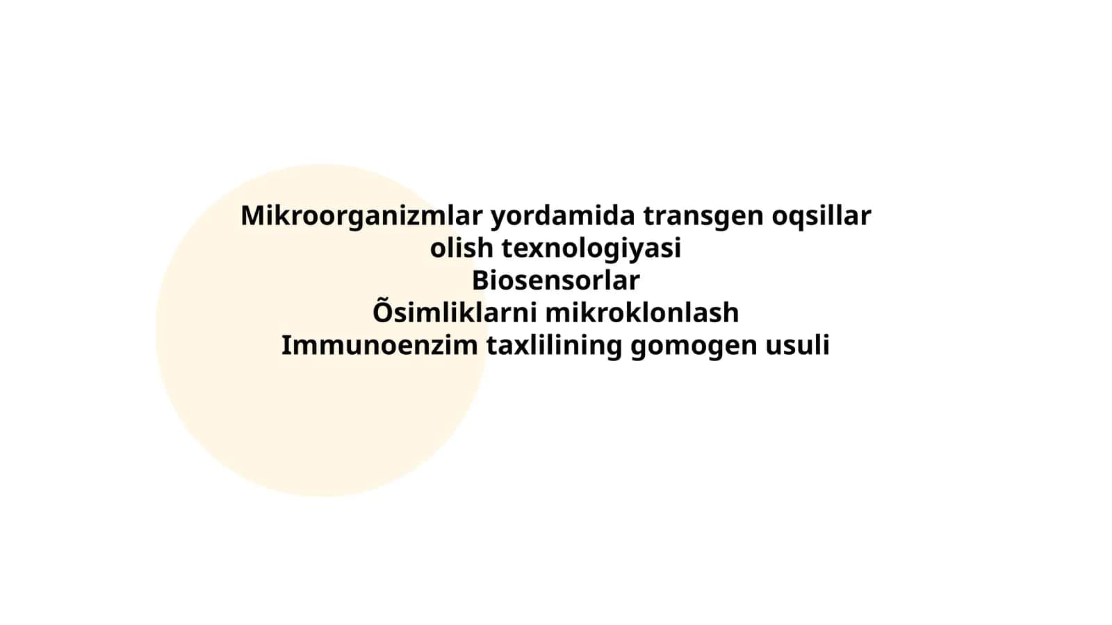 Mikroorganizmlar yordamida transgen oqsillar olish texnologiyasi