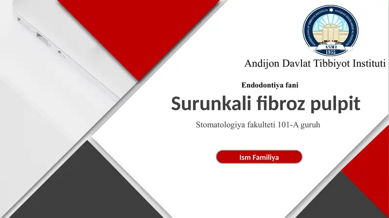 Surunkali Fibroz Pulpit - Сурункали Фиброз Пульпит