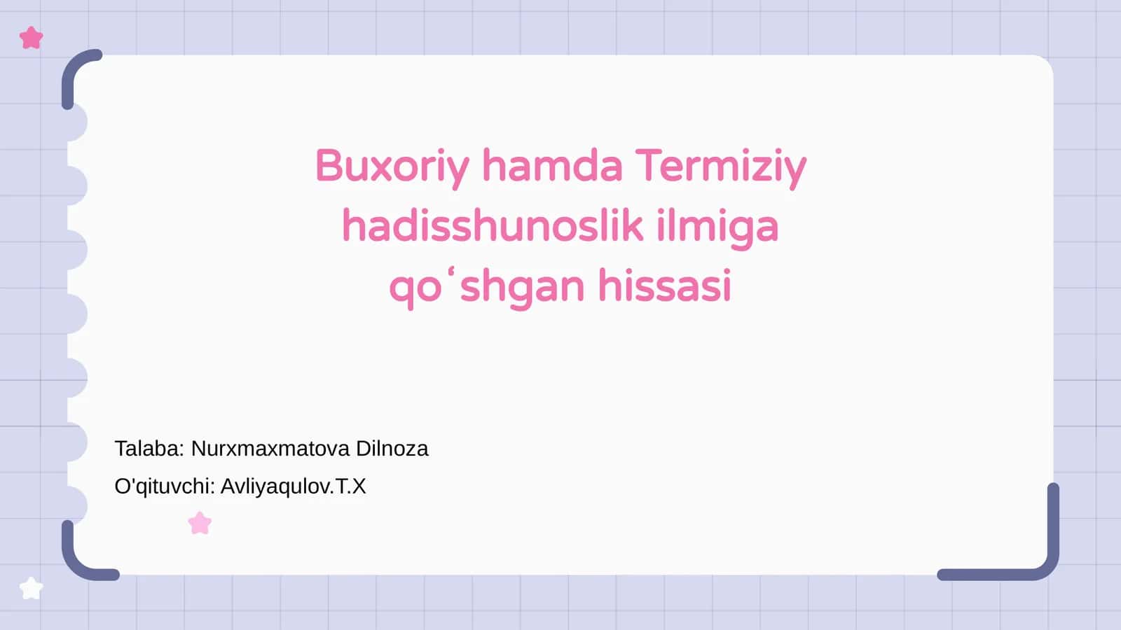 Buxoriy va Termiziy: Hadis ilmining asoschilari