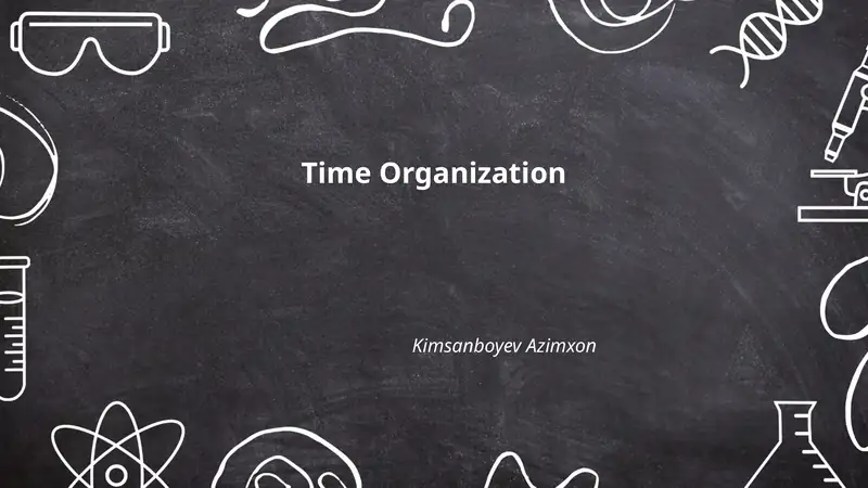 Time Organization