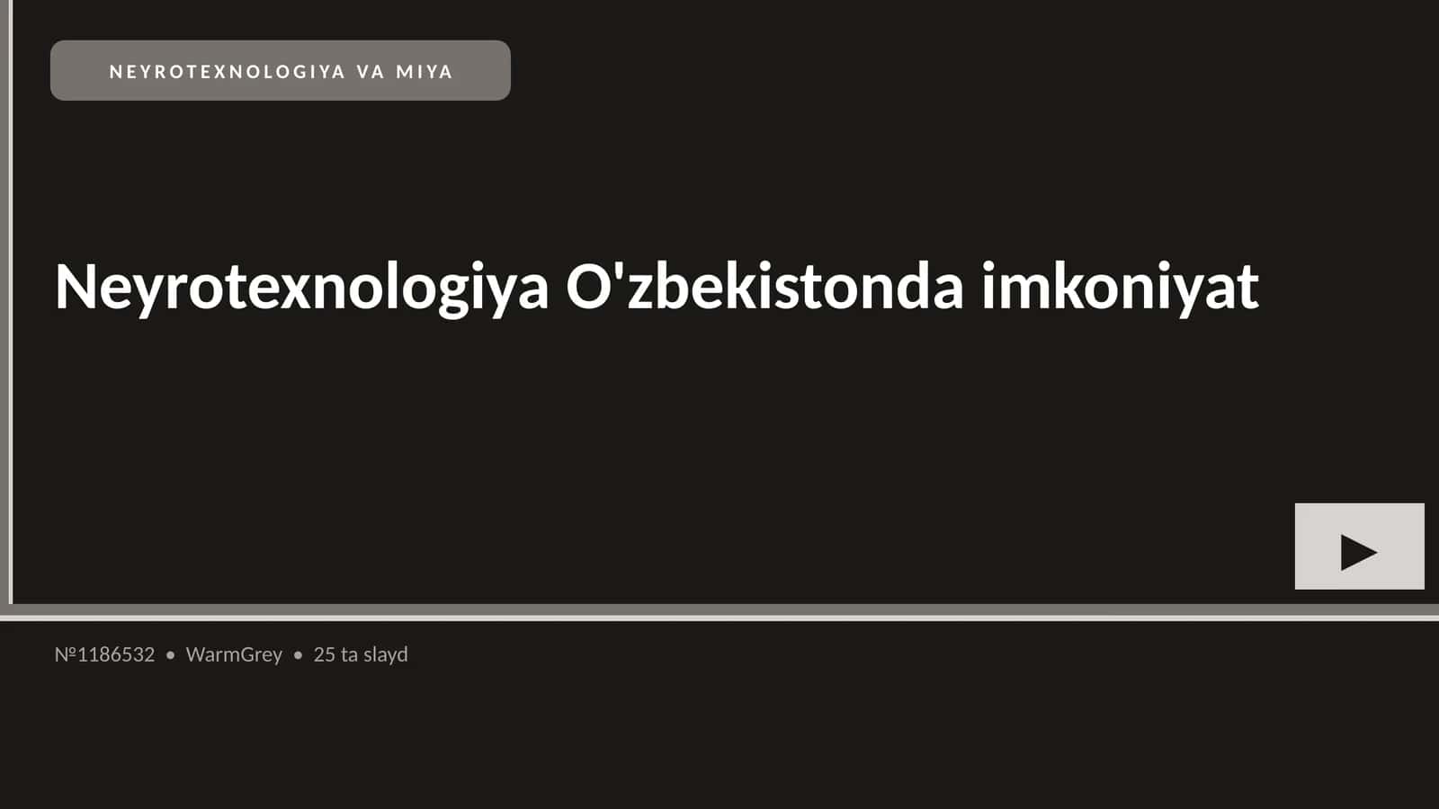 NEYROTEXNOLOGIYA VA MIYA