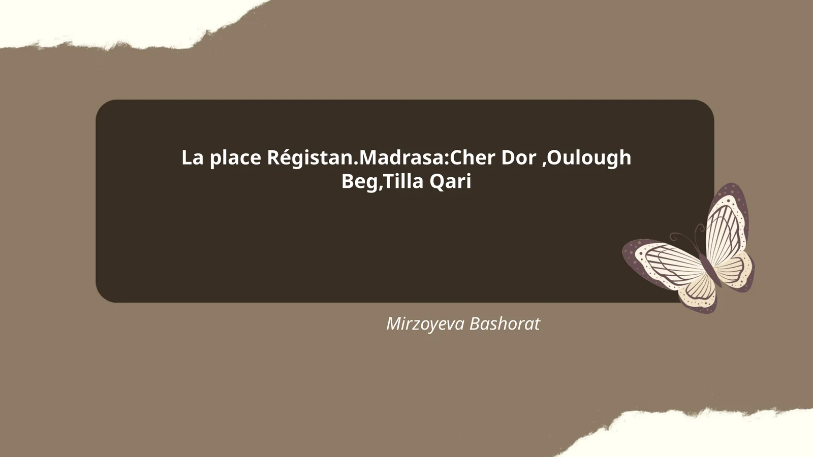 L'histoire de la Place du Régistan