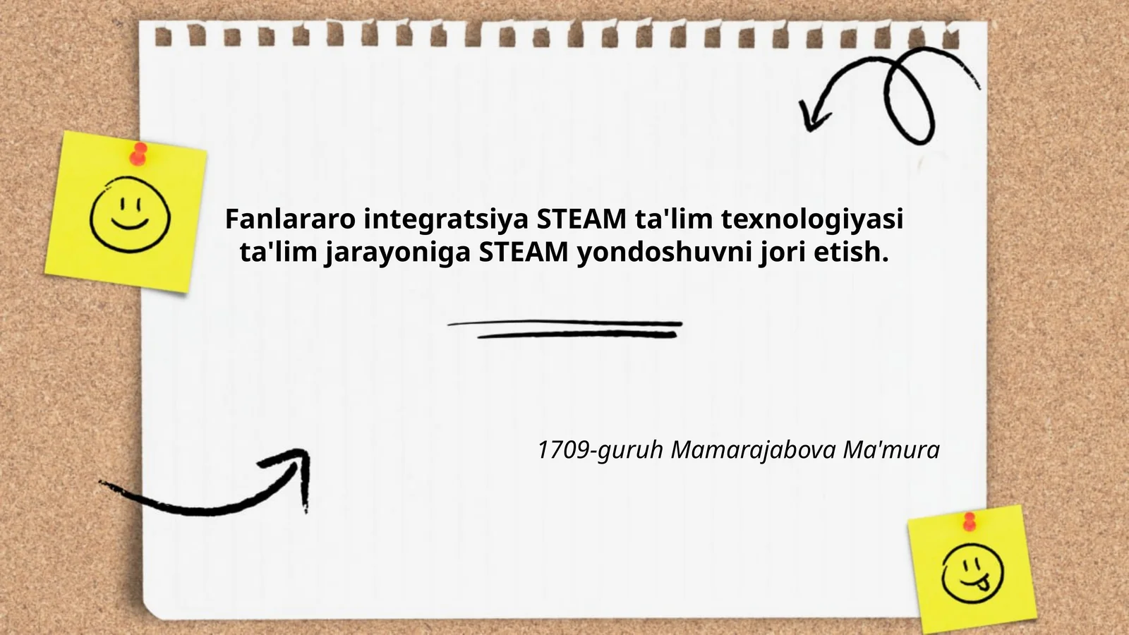 Fanlararo integratsiya STEAM ta'lim texnologiyasi ta'lim jarayoniga STEAM yondoshuvni jori etish
