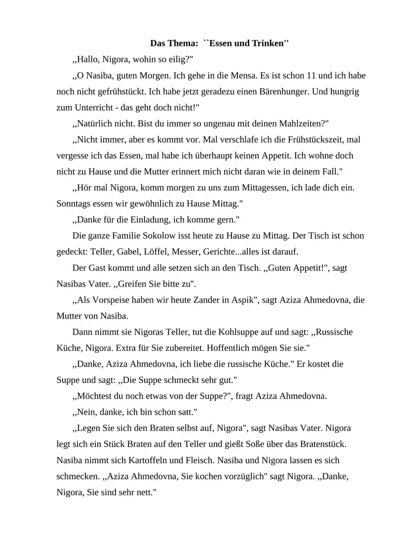 `Essen und Trinken
