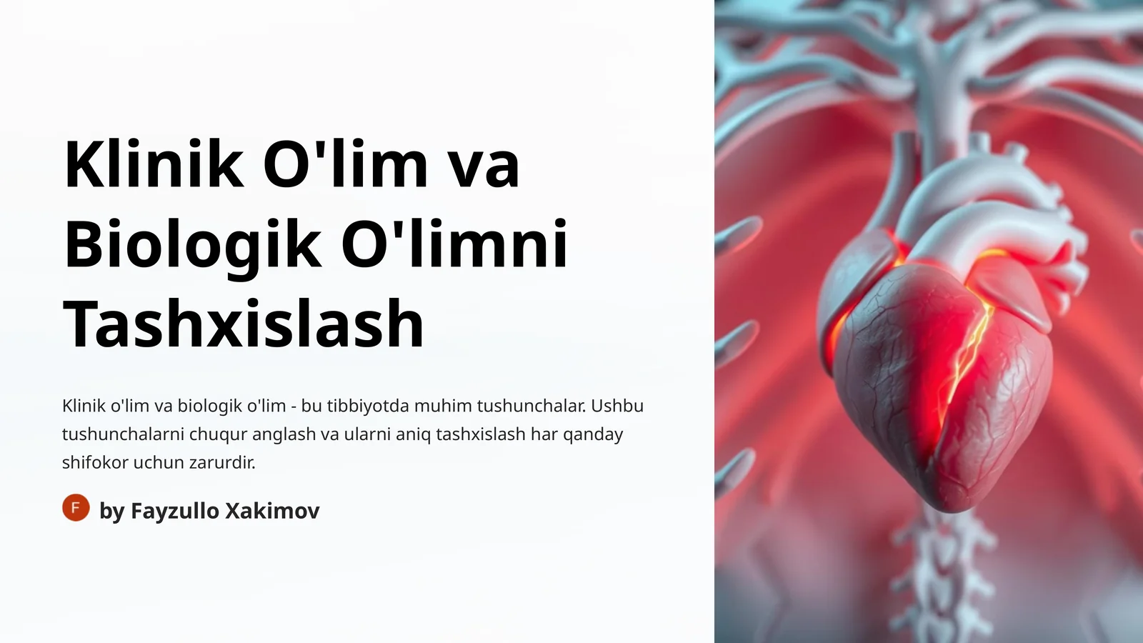 Klinik O'lim va Biologik O'limni Tashxislash
