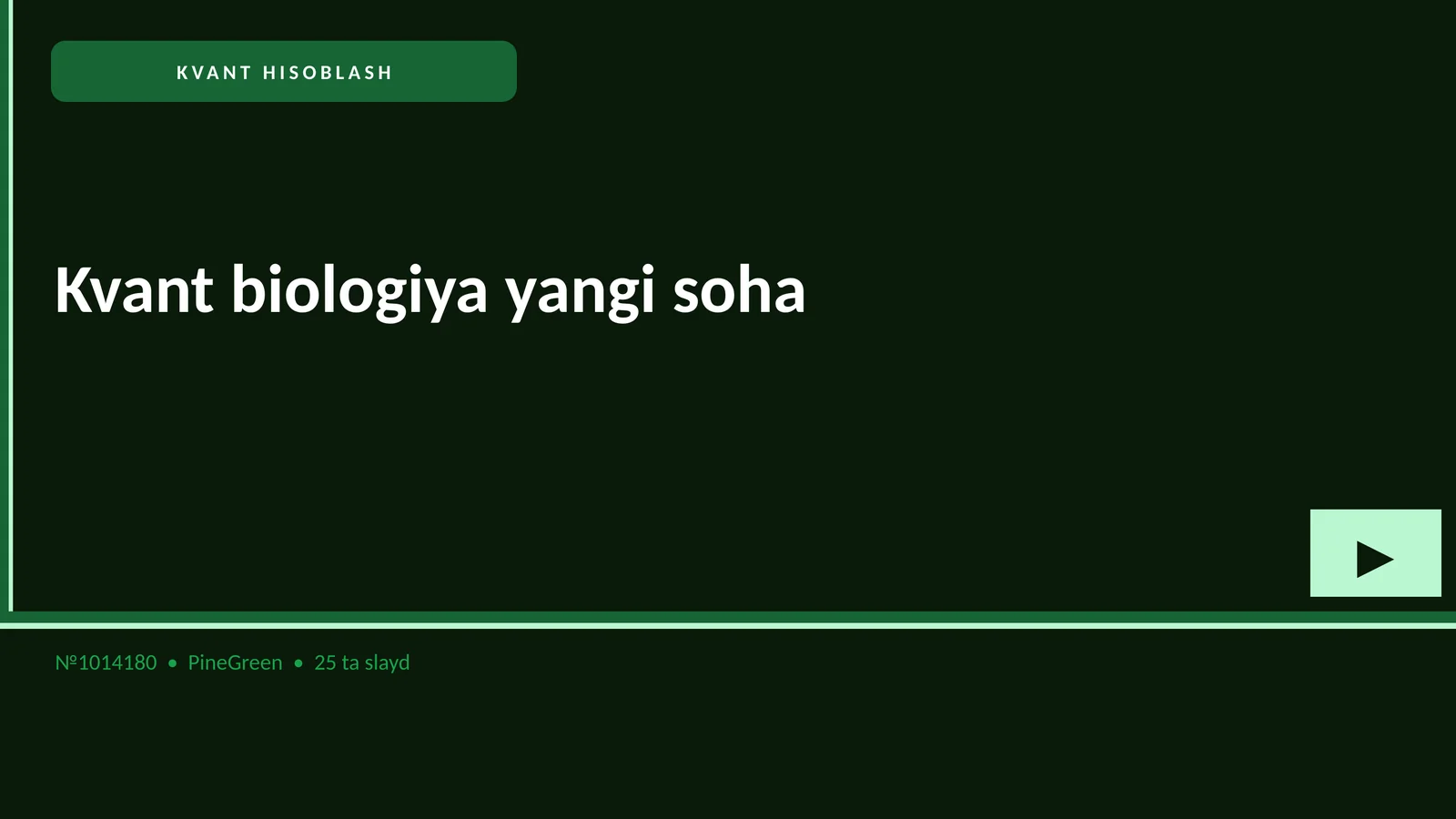 Kvant biologiya yangi soha
