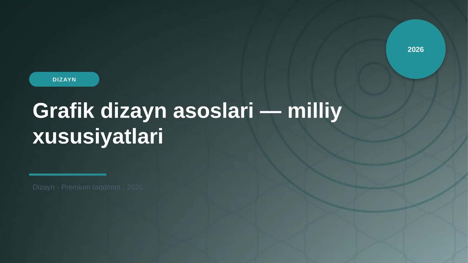 Grafik dizayn asoslari — milliy xususiyatlari