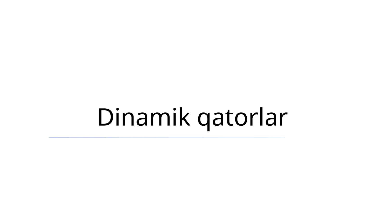 Dinamik massivlar