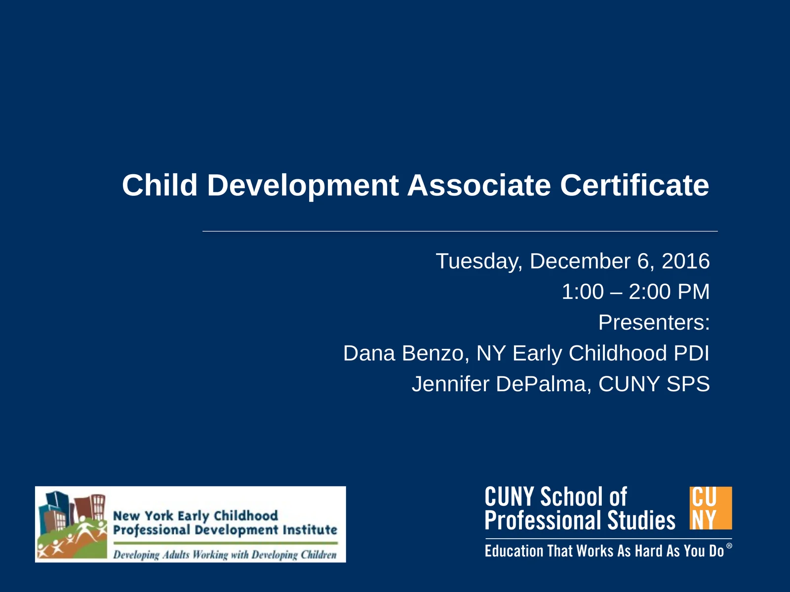 Child Development Associate Certificate