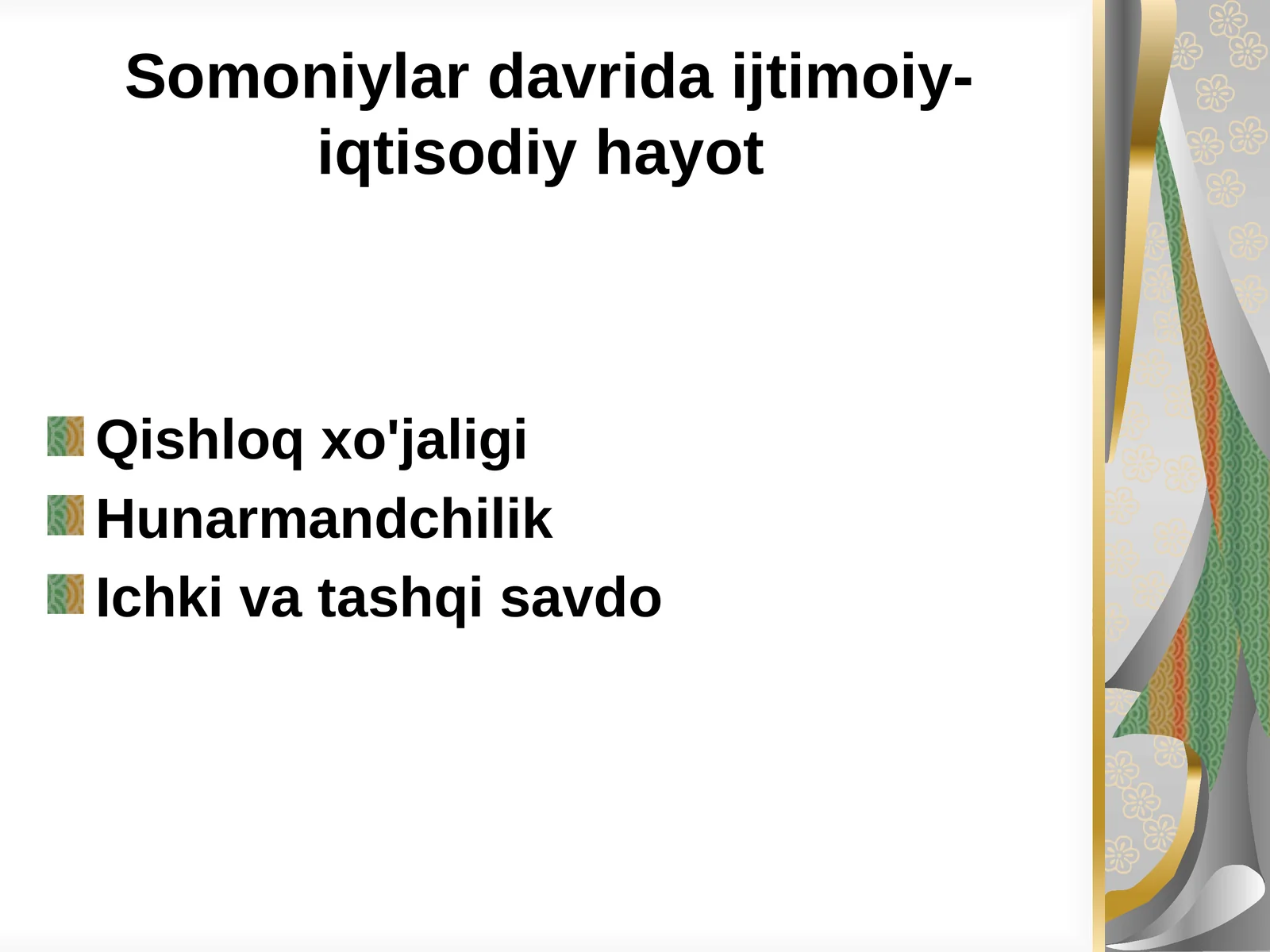 Somoniylardavridaijtimoiy-iqtisodiyhayot