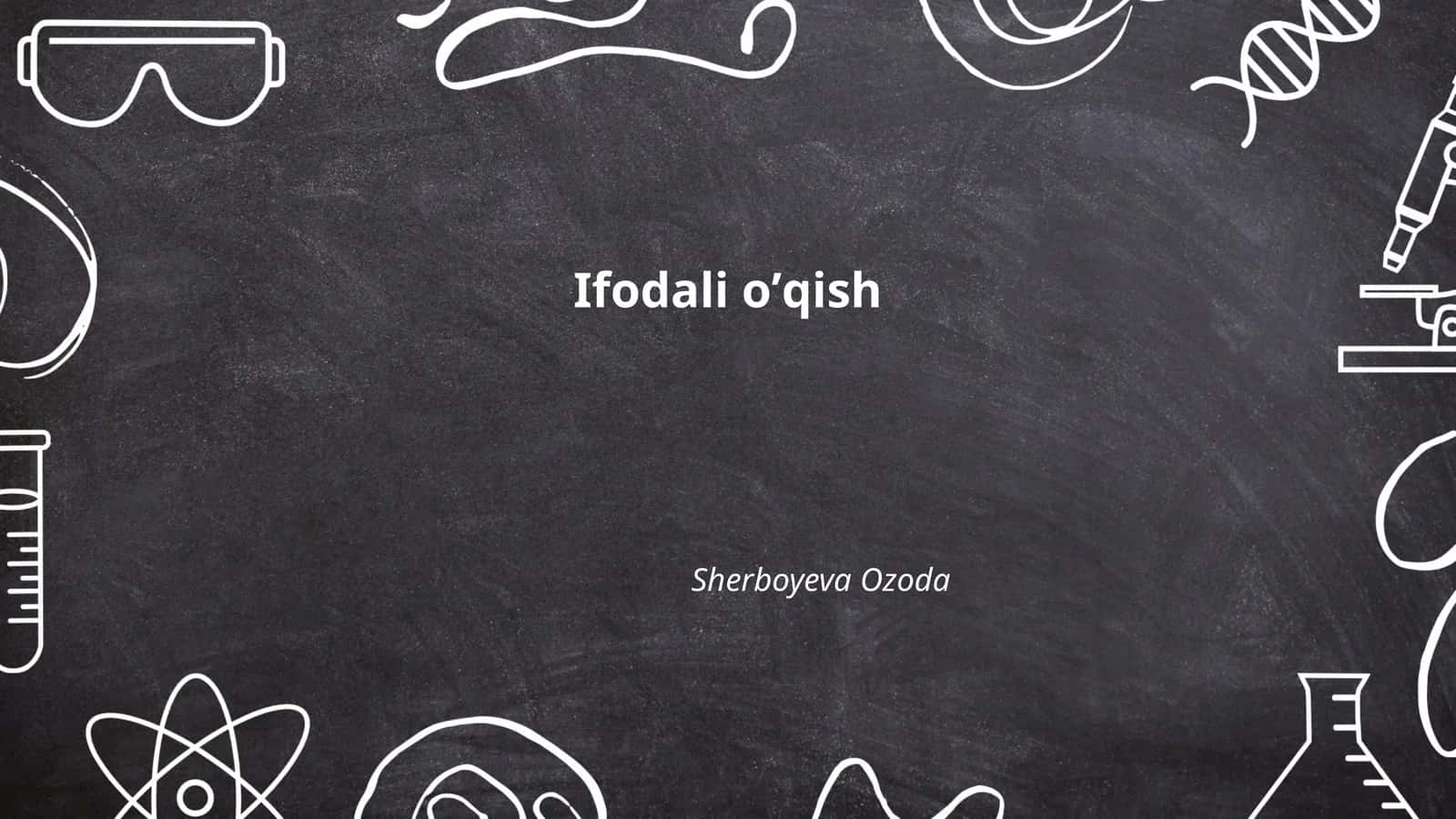 Ifodali oʼqish