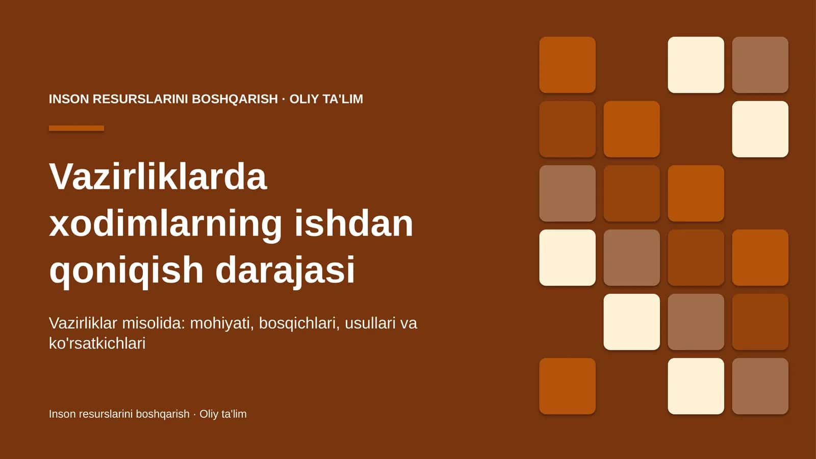 vazirliklarda xodimlarning ishdan qoniqish darajasi 6201