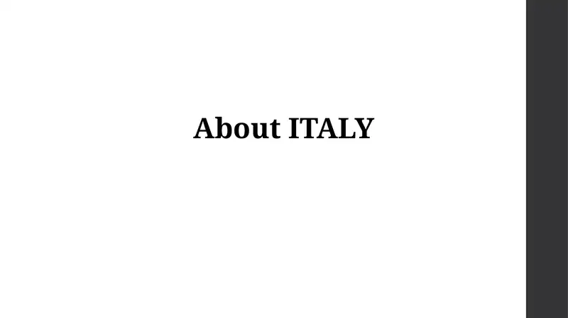 Italy: A Land of History and Beauty
