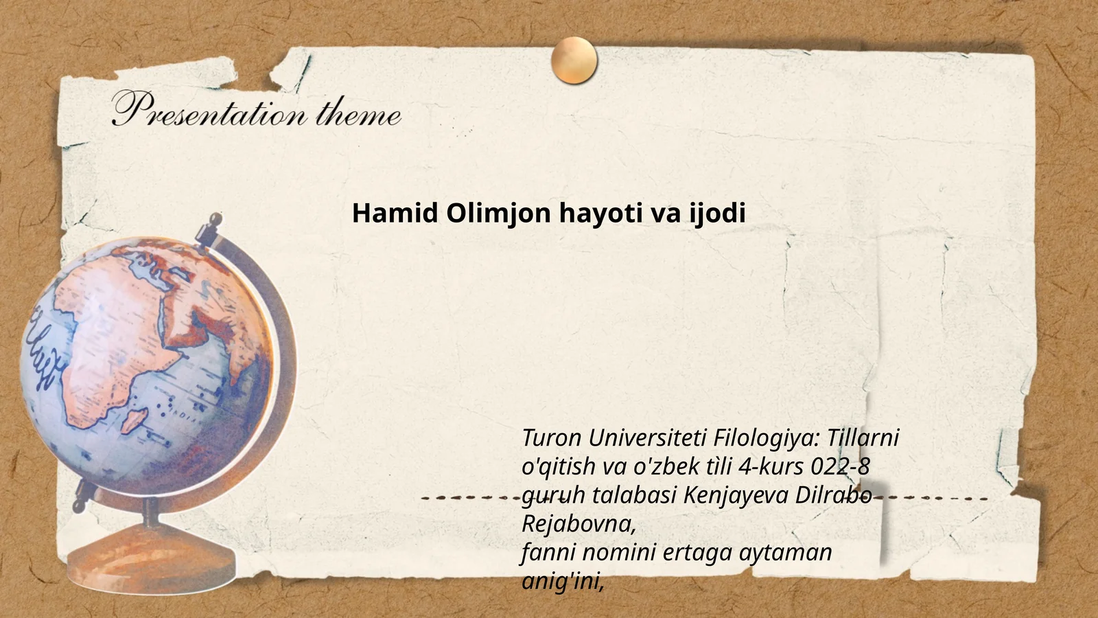 Hamid Olimjon hayoti va ijodi