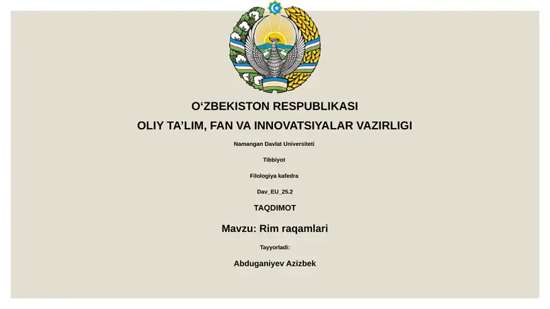 Rim raqamlari