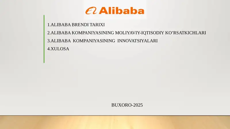 ALIBABA BRENDI TARIXI
