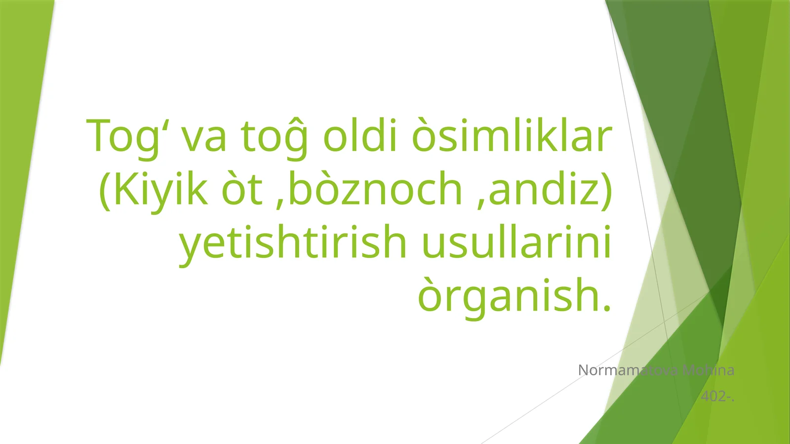 Kiyik o‘ti foydasi haqida