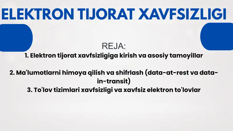 ELEKTRON TIJORAT XAVFSIZLIGI