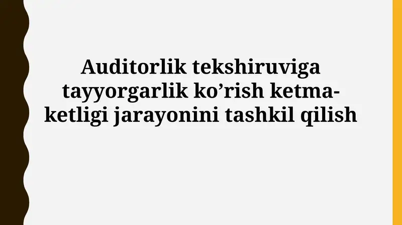 Auditning Bosqichi