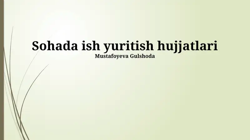 Biznes yuritish uchun zarur hujjatlar