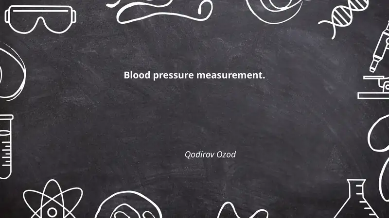 Blood pressure measurement