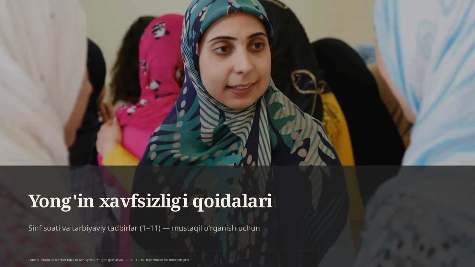Yong'in xavfsizligi qoidalari