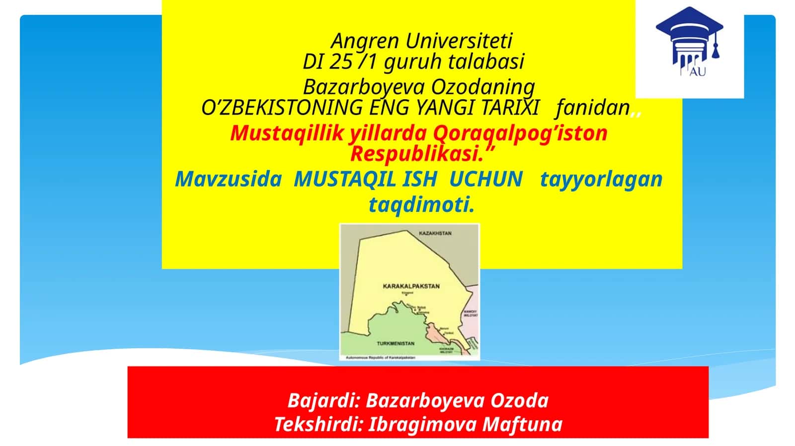 Qoraqalpog'iston tarixi va geografiyasi