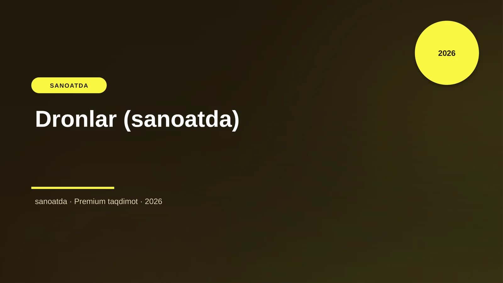 Dronlar (sanoatda)