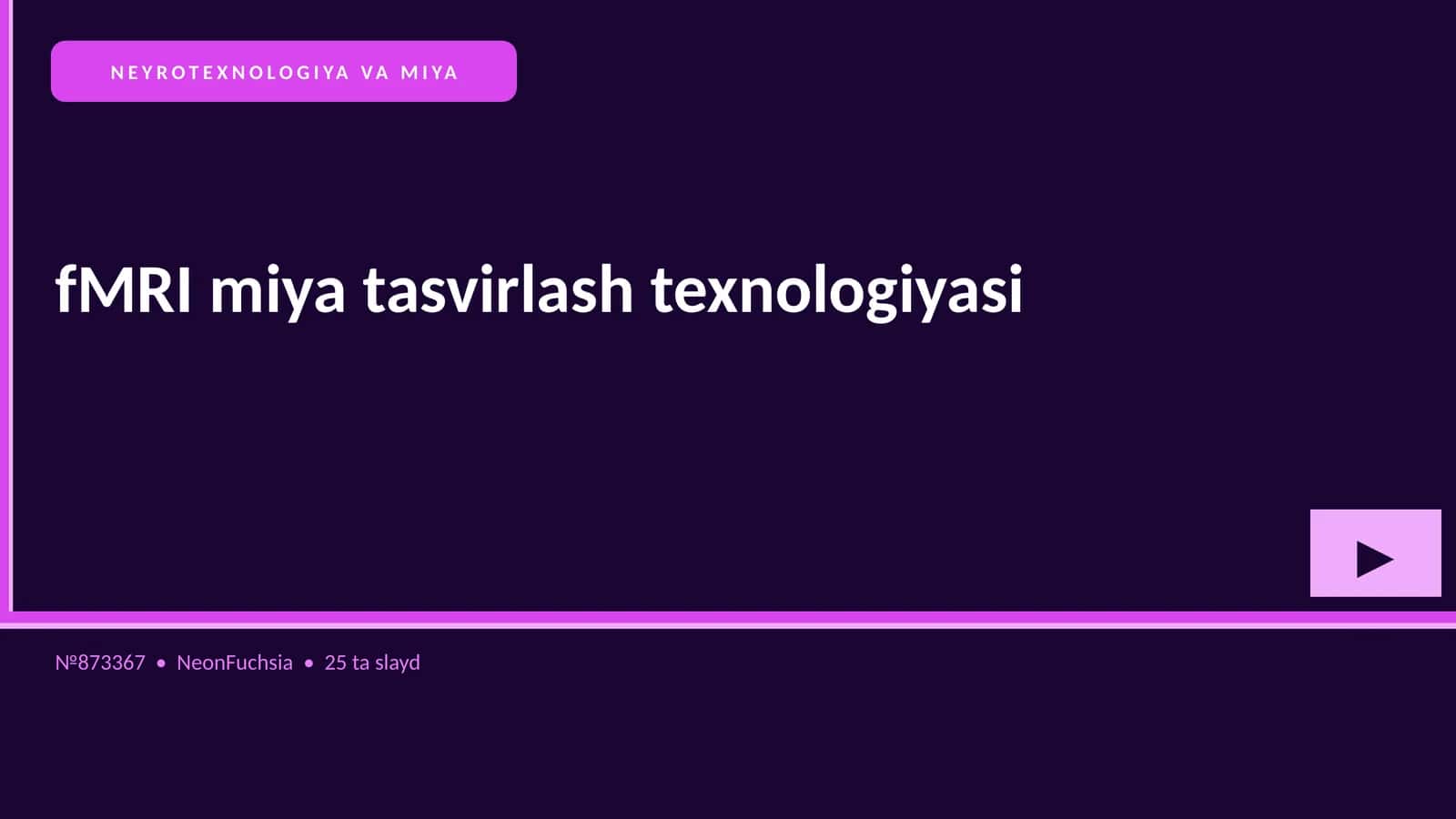 NEYROTEXNOLOGIYA VA MIYA