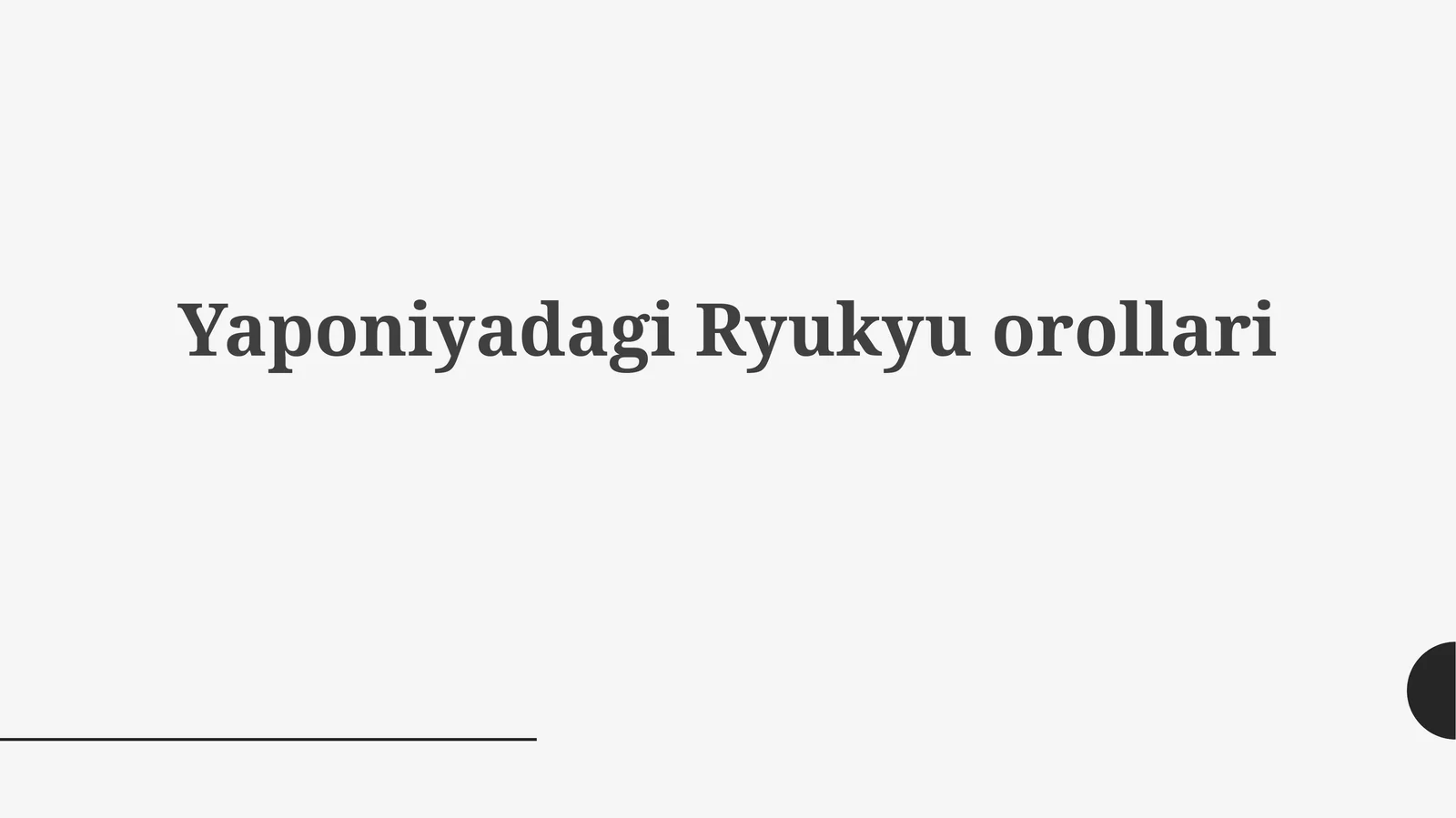 Ryukyu orollari: Tarix va Madaniyat