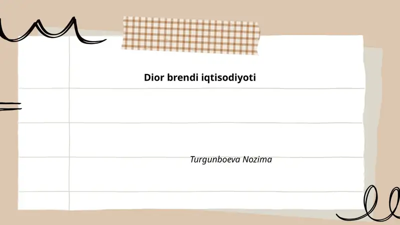 Dior brendi iqtisodiyoti
