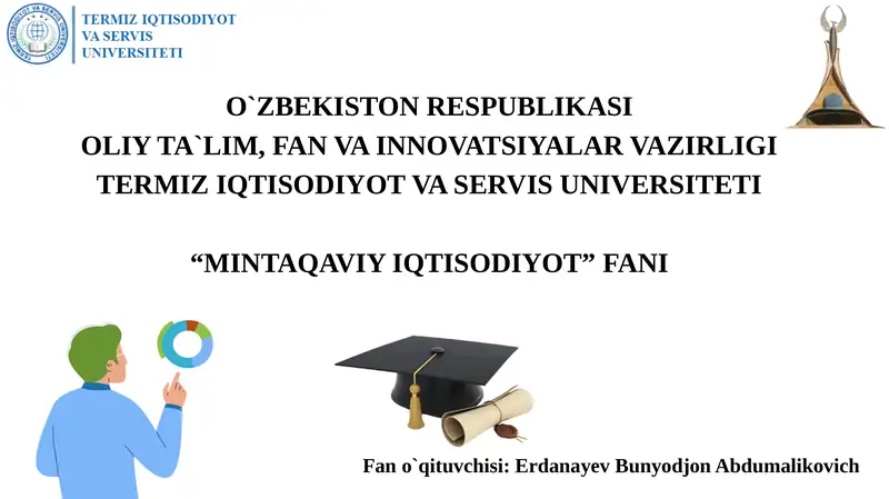 Mintaqalarda sanoat tarmog’ini rivojlanishi
