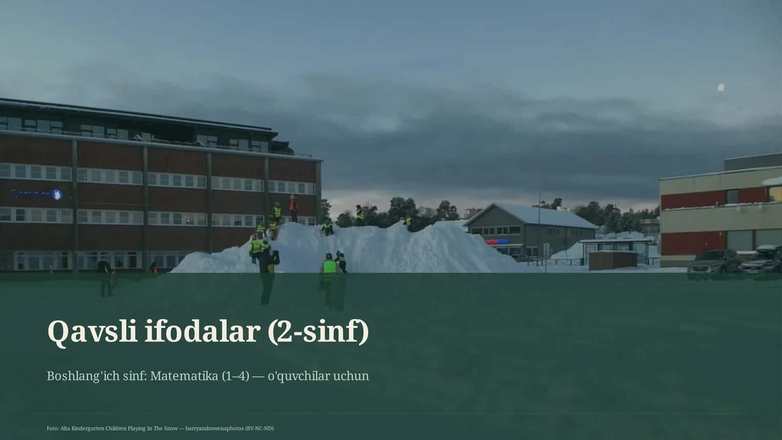 Qavsli ifodalar (2-sinf)