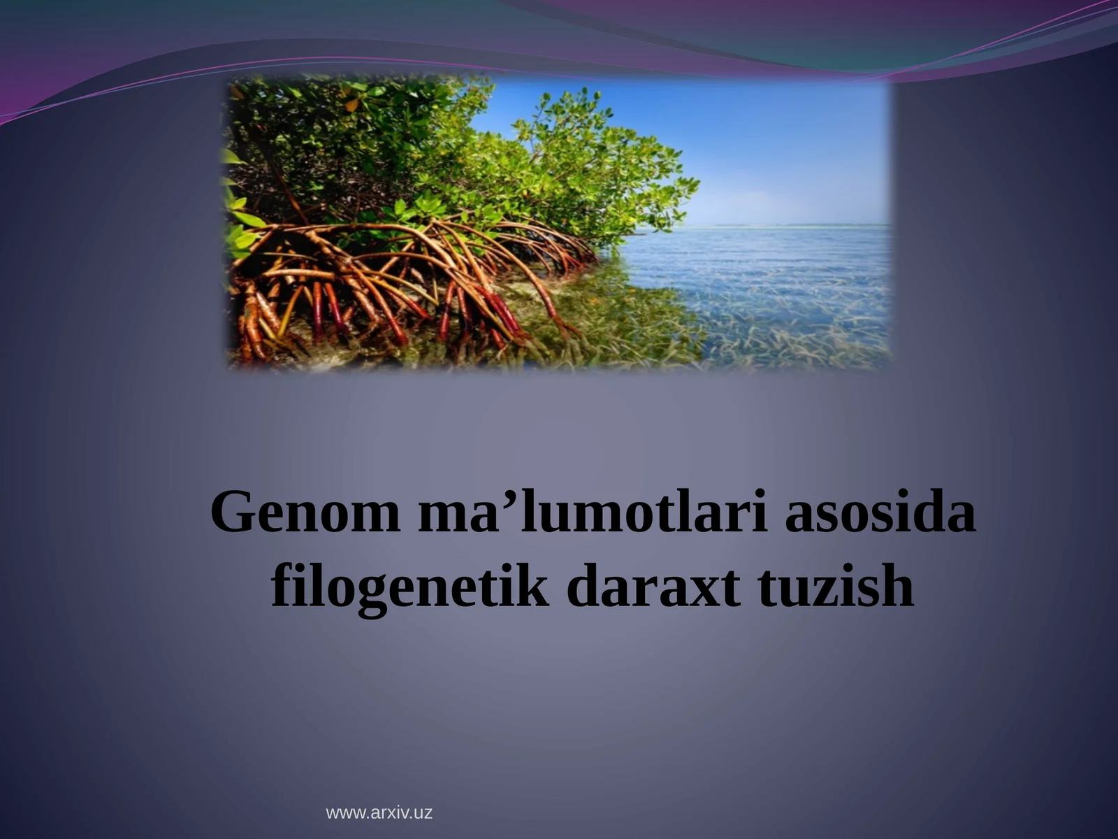 Genomma’lumotlari asosida filogenetik daraxt tuzish