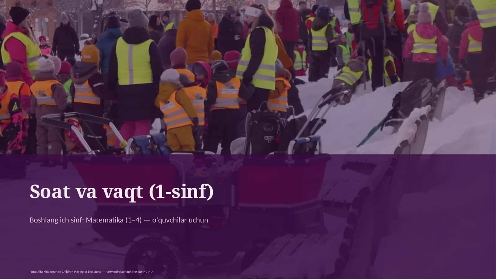 Soat va vaqt (1-sinf)