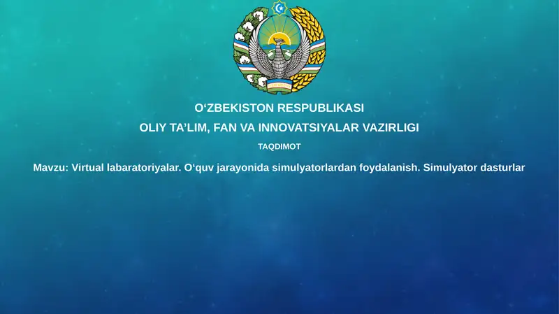 Virtual laboratoriyalar